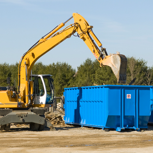 can i choose the location where the residential dumpster will be placed in Westmoreland KS